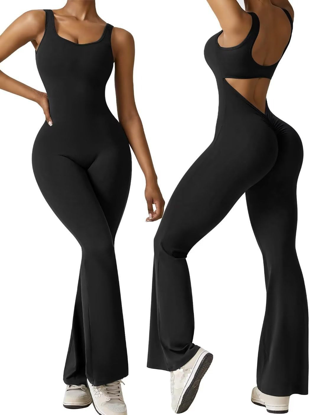 Sleeveless Flare Jumpsuit
