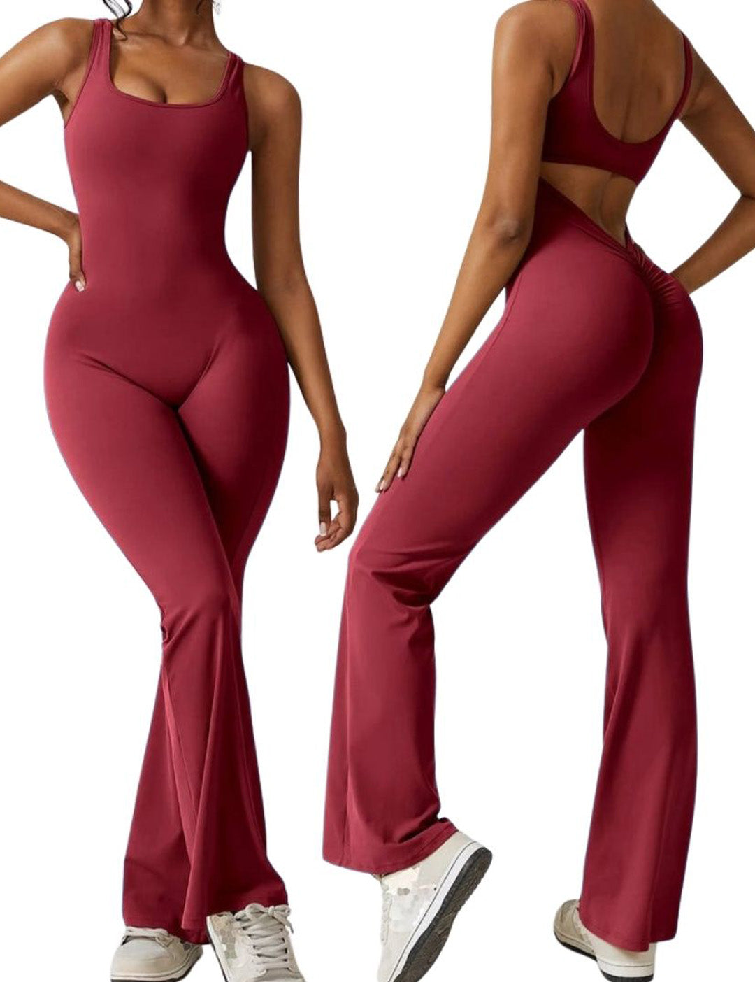 Sleeveless Flare Jumpsuit