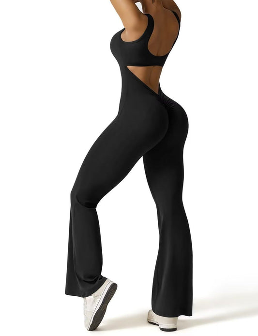 Sleeveless Flare Jumpsuit